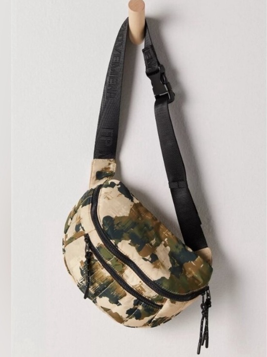 FP Movement by Free People Handbags - Free People Quilted Print Sling Bag in Camo